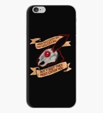 Vinilo o funda para iPhone Conejo negro de inle (fondo liso)