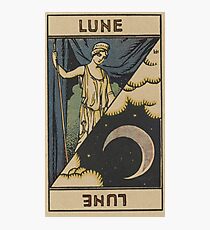 Lune Französisch Tarot-Karte Fotodruck