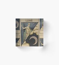 Lune French Tarot Card Acrylic Block