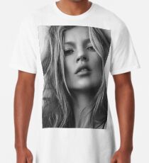 Kate Moss Supermodel Schönheit Porträt Longshirt