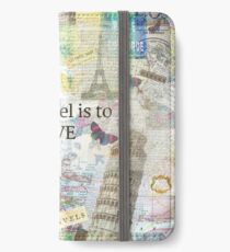 To Travel ls To Live quote iPhone Wallet/Case/Skin