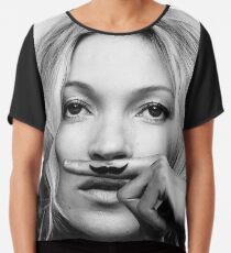 Kate Moss - Life is a joke fashion print Chiffon Top