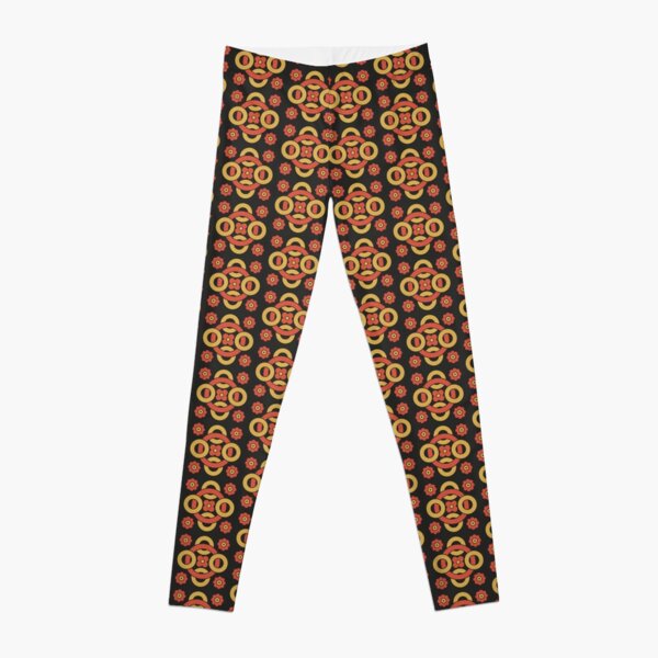 Circular vintage pattern by Christopher Dresser – State Library Victoria Leggings