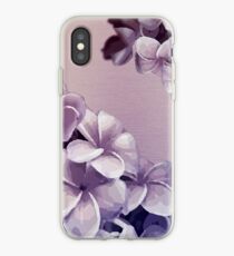 Purple Oil Plumeria Blossoms iPhone Case