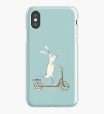 scooter - blue iPhone Case