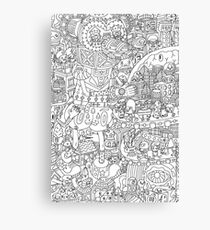 Adult Coloring Canvas Prints | Redbubble
