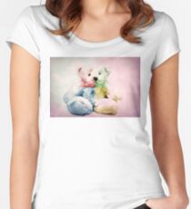 Rainbow teddy Women's Fitted Scoop T-Shirt
