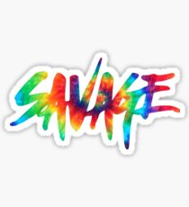 Savage Tie Dye - Text Sticker