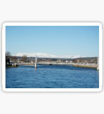 Ben Wyvis with Ness Bridge, Inverness Sticker