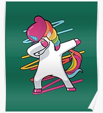 Póster Dabbing Unicornio