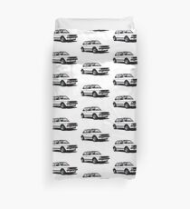 VW Golf GTI Mk1 illustration white Duvet Cover