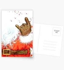 Watercolor Santa Claus Postcards