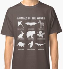 Simple Vintage Humor Funny Rare Animals of the World Classic T-Shirt