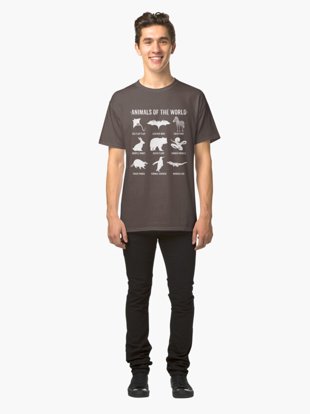 Alternative Ansicht von Einfache Vintage Humor Lustige seltene Tiere der Welt Classic T-Shirt