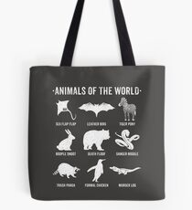 Einfache Vintage Humor Lustige seltene Tiere der Welt Tasche