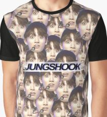 "JUNGSHOOK" - Jungkook - Filled Design Blue Graphic T-Shirt
