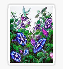 hummingbird jungle Sticker