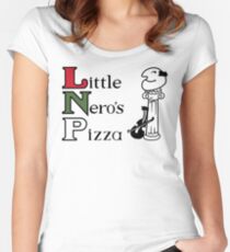 Little Nero's Pizza Women's Fitted Scoop T-Shirt