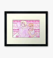 ♥ PASTEL PUNCHOUT ♥ Framed Print