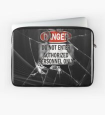 Do Not Enter Broken Glass Laptop Sleeve