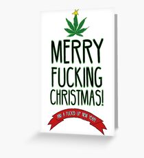 Christmas weed Greeting Card