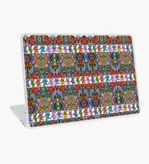 Dankbare tote Bären Trippy Muster-Weinlese-Farben Laptop Folie