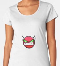 Geometry Dash harter Dämon Frauen Premium T-Shirts