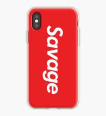 Savage Supreme Parody iPhone Case