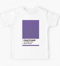 Pantone Farbe des Jahres 2018 ULTRA VIOLET Swatch Kinder T-Shirt