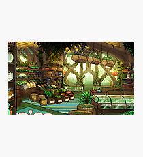 Tattered Weave Backgrounds: Elven Cuisine Photographic Print