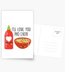 I'll Love You Pho Ever Postcards