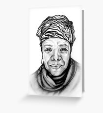 Maya Angelou - Original Pencil Portrait Greeting Card