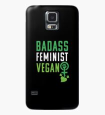 Funda/vinilo para Samsung Galaxy Feminista vegana: puño feminista badass vegano