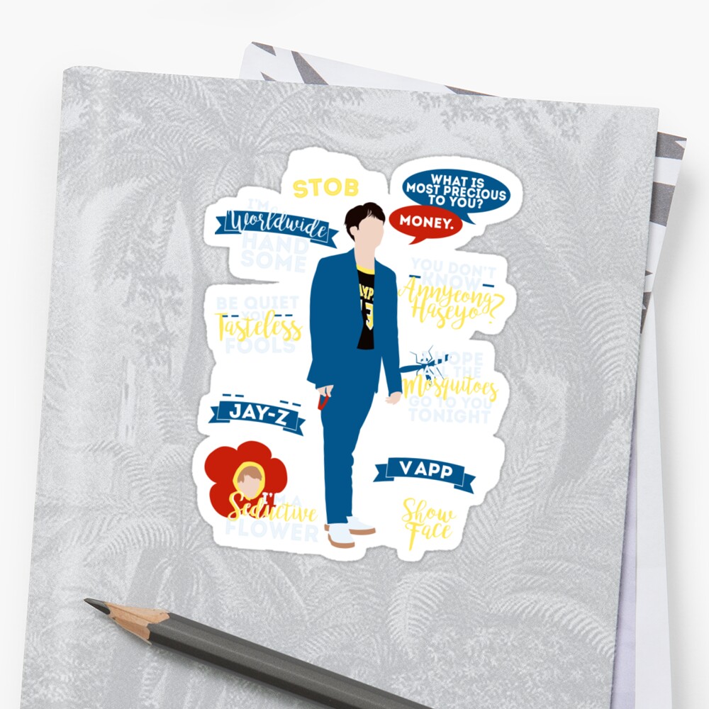 BTS Jin Quotes Stickers By ZeroKara Redbubble