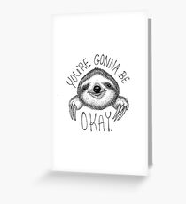 Tarjeta de felicitación Slothspiration