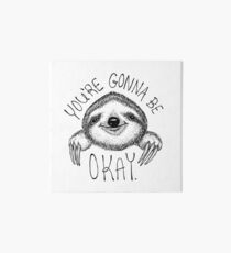 Slothspiration Art Board Print