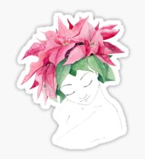 poinsettia Sticker