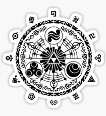 Gate of Time - Black Sticker