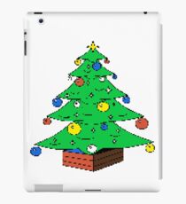 merry christmas 8bit retro gamer iPad Case/Skin