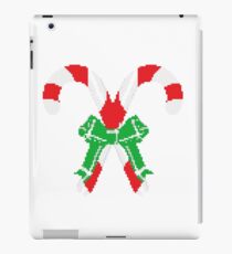 merry christmas 8bit retro gamer iPad Case/Skin
