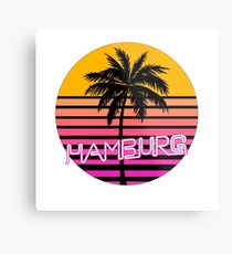 Hamburg Germany Beach Art Metal Print
