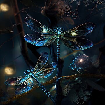 Artwork thumbnail, Fantasy in Color: The Colorful Futuristic Dragonflies Experience by futureimaging