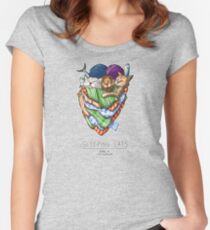Sleeping Cats Women's Fitted Scoop T-Shirt