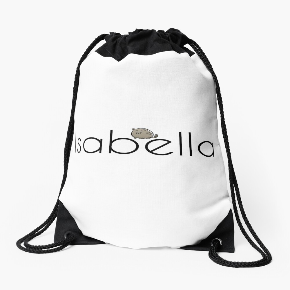 Isabella Cat Name Inspired by The Color of Money Drawstring Bag