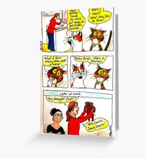 SkyeCatz - Going to Work! Greeting Card