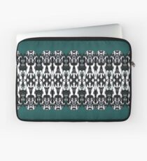 Tribal Dance - Black and White Feathers Laptop Sleeve