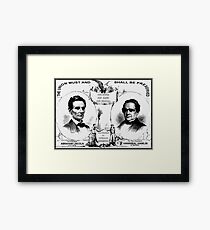 ABRAHAM LINCOLN : Vintage Presidential Election Poster Framed Print