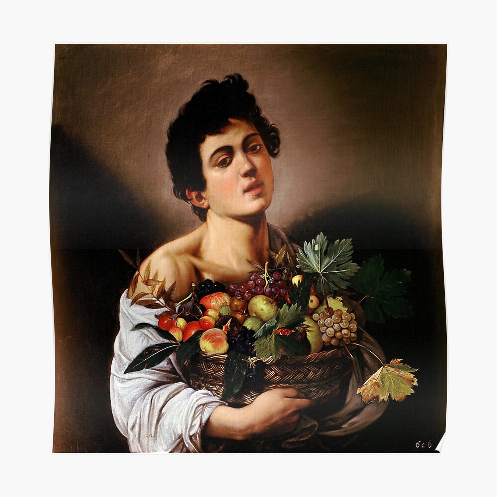 "Michelangelo Merisi da Caravaggio "Boy with a Basket of Fruit" 1593