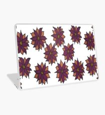 Holiday Two-Tone Flowers Laptop Skin
