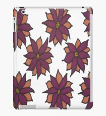 Holiday Two-Tone Flowers iPad Case/Skin